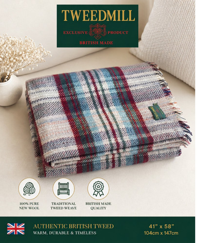Vintage tweedmill wool - vintage, blanket