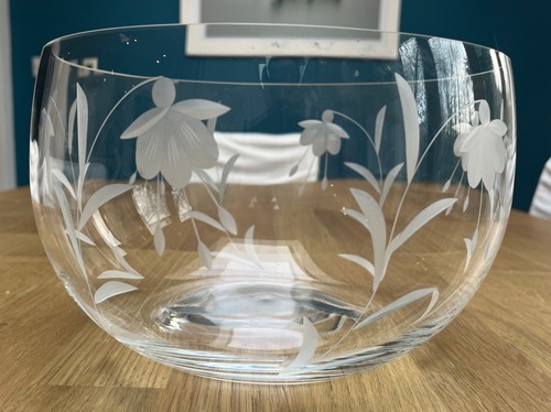 Dartington hand cut glass - cut,