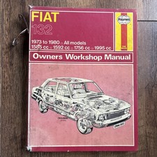 FIAT 132 & ARGENTA WORKSHOP