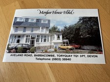 Morgan House Hotel Babbacombe Torquay Devon Advertising Postcard Leaflet