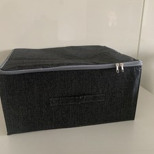 Folding Grey Storage Box With Lid 40x30x20cm Under Bed Storage Wardrobe Box etc