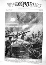 Original Old Antique Print