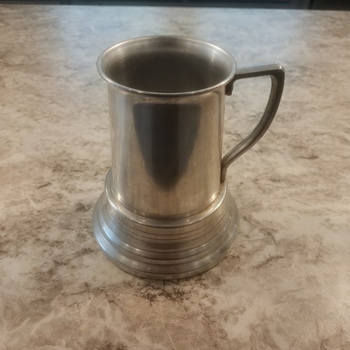 Vintage pewter glass bottom - vintage,