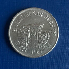 10p Coin 1992 Bailiwick of Jersey; Queen Elizabeth II; Ten Pence; B22
