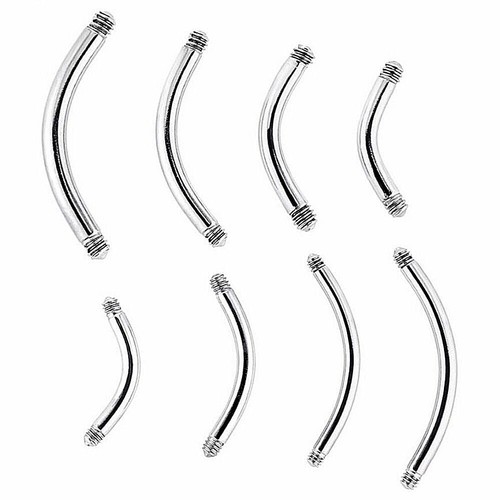 6mm 16mm barbell piercing - 6mm-16mm,