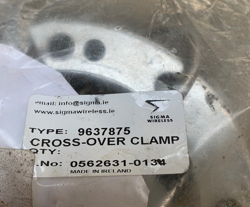 Cross over clamp for - over, antenna