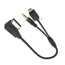 AMI MDI MMI 8 pin 3.5mm AUX Cable adaptor for iPhone 11 12 13 for Audi VW 30CM