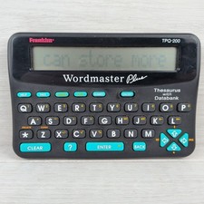 Franklin TPQ-200 Wordmaster Plus Thesaurus Databank Calculator Tested