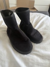 Primark Black Faux Suede Ankle