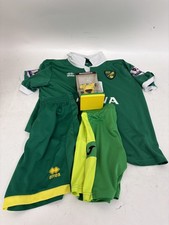 Norwich City Errea Kids Football Kit with Shorts and Microscarf Set
