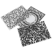 3Pcs Plastic Embossing Folders