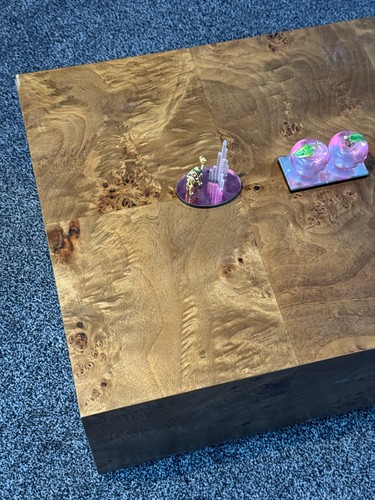 Burl wood coffee - coffee, table