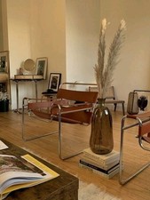 Danish Nordic Scandi Mid Century Wassily Modern Lounge Arm Chair Accent Designer