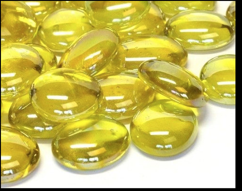Coloured glass pebbles - coloured,