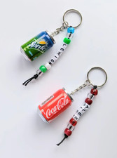 Fizzy drink can keyring, pop keyring, soda drink, novelty keyring