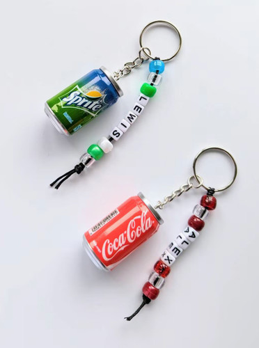 Fizzy drink can - keyring,, pop