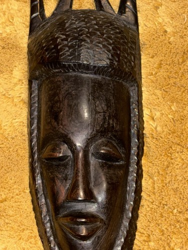 Vintage african hand carved - vintage,