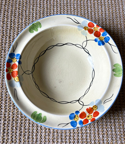 Art deco floral - floral, round