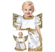 Baby Golden Angel Costume 18–24 Months – Dress & Wings – Christmas Outfit