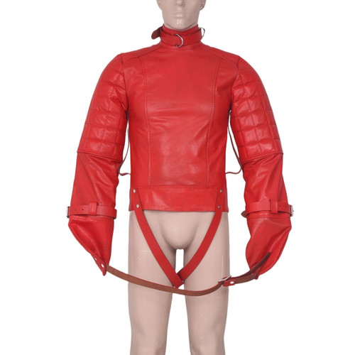 Leather straight jacket heavy - jacket,