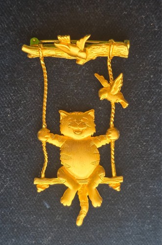 Jonette jewelry brooch cat - jonette,