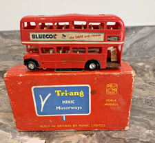 ZC380:   Triang Minic Motorways M1545 Red London Transport Double Decker Bus
