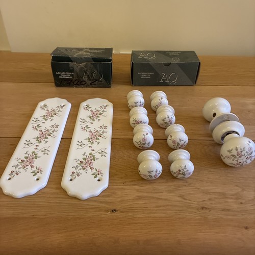 Vintage ceramic door handles - ceramic,