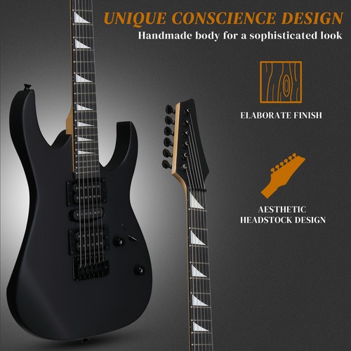Glarry black 39in electric - 39in,