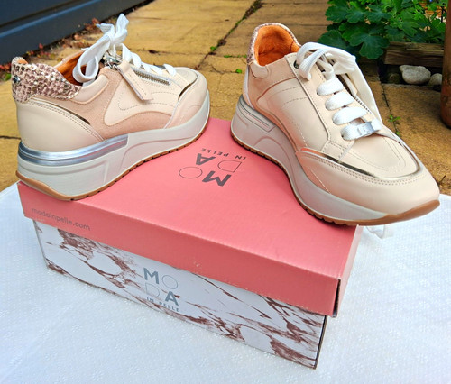 Moda pelle beige white - in,