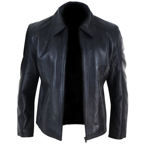 Mens genuine leather jacket - genuine,