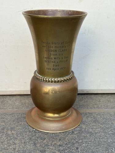 Inscribed vintage engraved