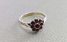925 Sterling Silver Garnet Ring
