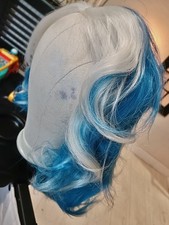 Synthetic Lace Front Wig Blue