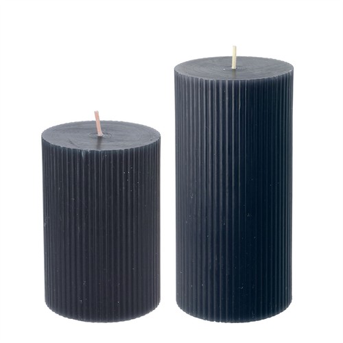 Set charcoal ribbed - set, of