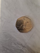 Olympic Games Wrestling 50p Circulated Coin Excellent Condition