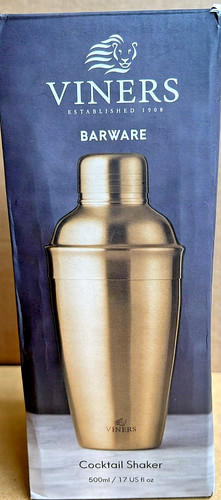 Cocktail shaker brushed gold - shaker,