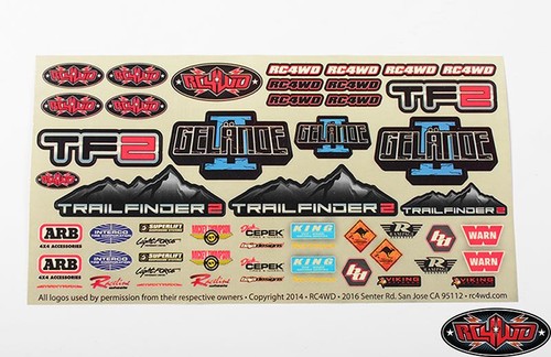 Rc4wd logo decal sheet - logo,