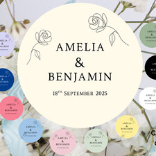 Wedding celebration stickers