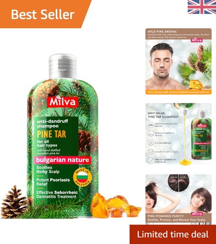 Natural pine tar shampoo - shampoo, for
