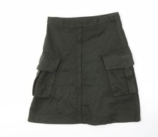 Zara Women's Green Cargo Skirt