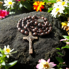 Wooden Catholic Rosary Beads