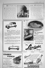 Antique Old Print 1921 Crossley Motor Car Baghdad Lanchester Arrol-Johnson 20th