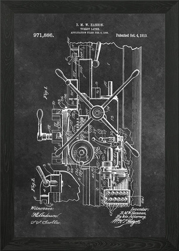 Hanson turret lathe - hanson, 1910