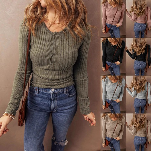 Womens ribbed knit pullover - womens,