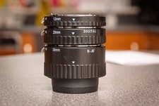 Meike/Auto Focus Macro Extension Tube Ring 12mm 20mm 36mm For Nikon F DSLR Cam