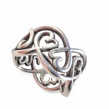 Vintage Paloma Picasso Tiffany & Co. Eternal Loving Hearts Wide Band Ring