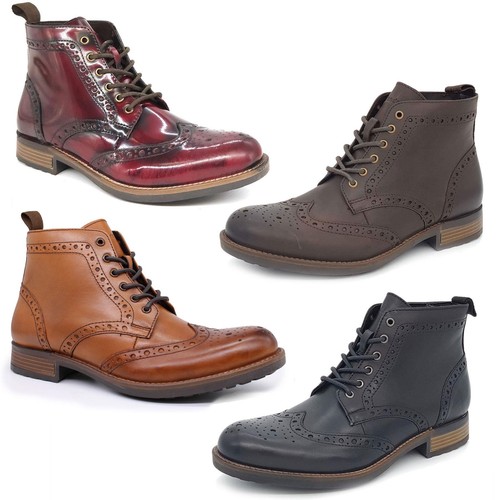 Brogue mens lace leather - mens, up