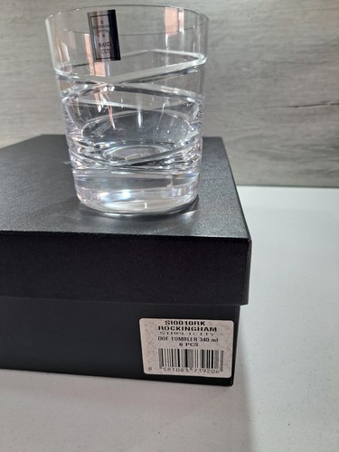 Rockingham crystal tumblers - rockingham, x