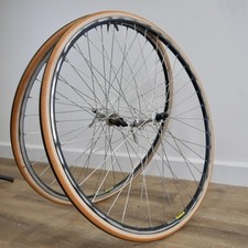 Vintage 700c Road Bike Wheelset, Shimano RX100 Hubs/ HG Body, Mavic 190 NE Rims