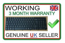 TESTED GENUINE Packard Bell Easynote TM01 TM05 TM80 TM81 UK KEYBOARD black